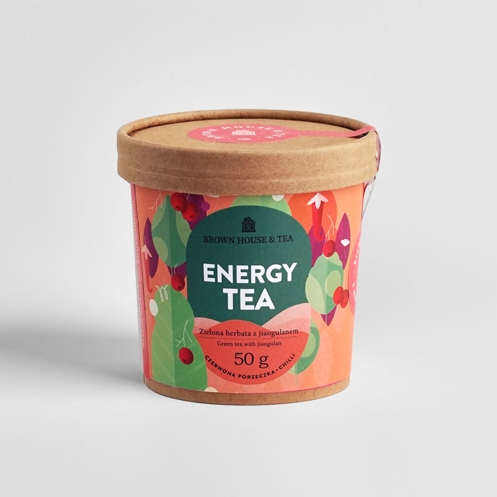 Na zdjęciu widać herbatkę ,,Energy Tea''